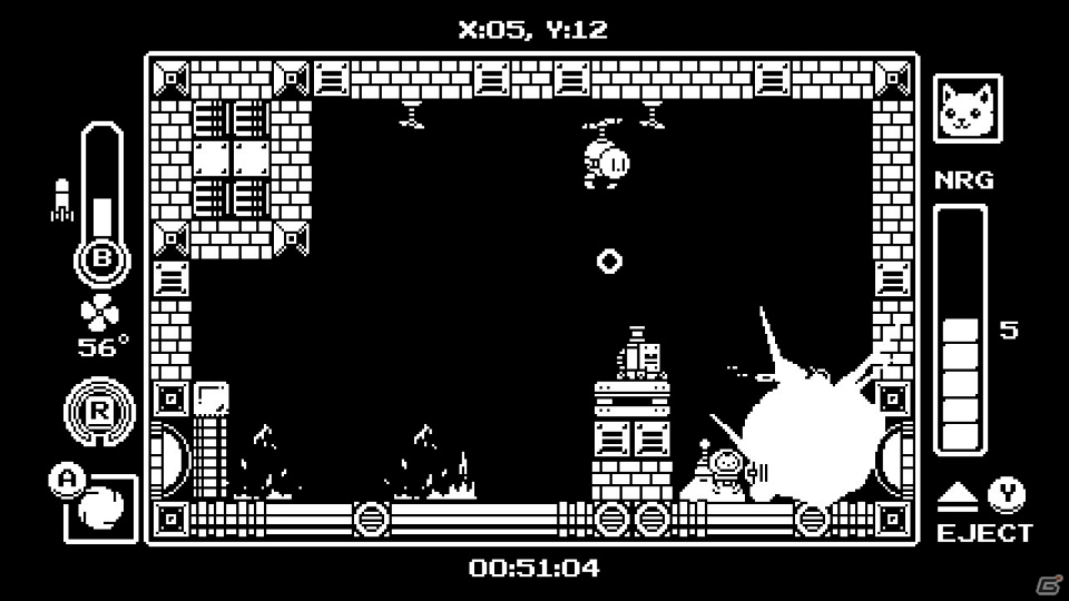 ご主人様を救うのはバトルスーツのネコちゃん！？「Gato Roboto」Switch/Steam向けに発売の画像4