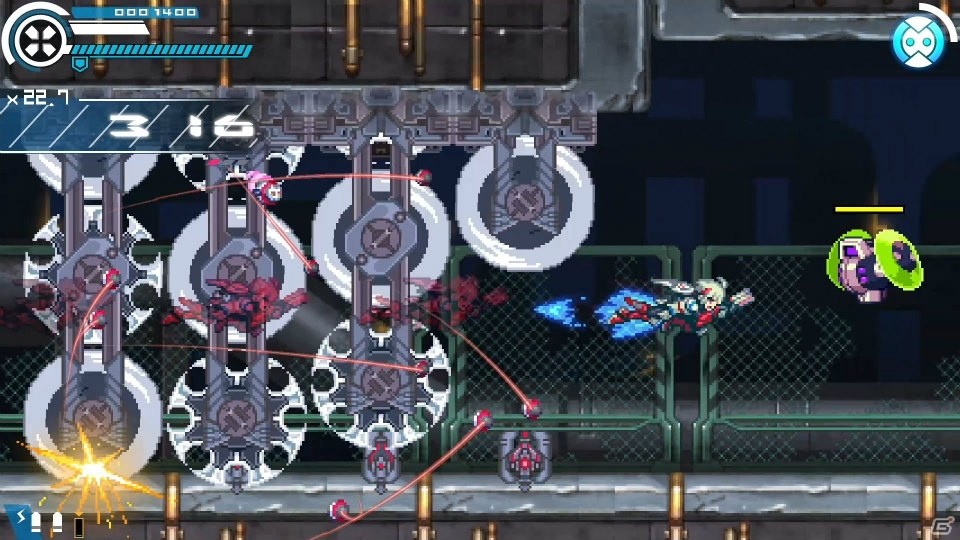 「白き鋼鉄のX THE OUT OF GUNVOLT」がPS4/Switch/Steam向けに9月26日発売決定！の画像2