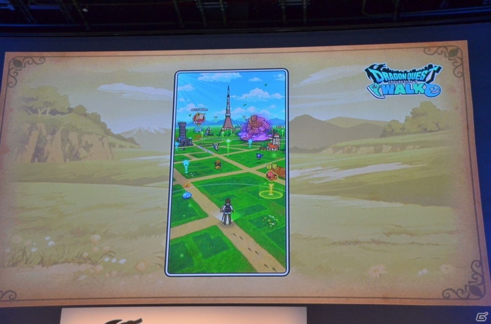 全国の観光名所がゲーム内に登場！東京タワーでの実機プレイも披露された「ドラゴンクエストウォーク」発表会をレポートの画像12