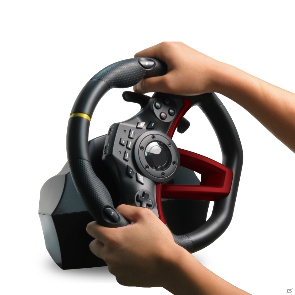 PS4/PCで使えるワイヤレスのステアリング型コントローラーが7月に発売！バッテリー内蔵で電池交換も不要の画像5