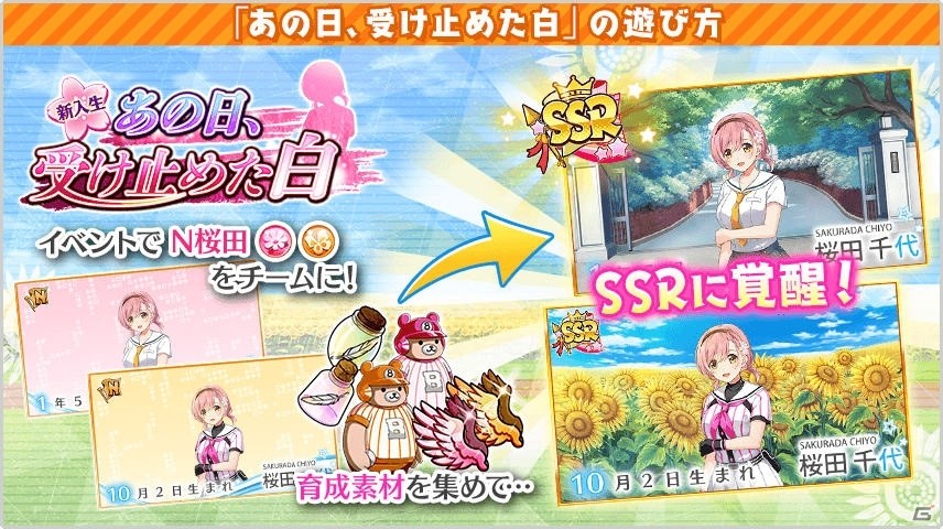 八月のシンデレラナイン」河瀬茉希さん演じる「桜田千代」がガチャに初