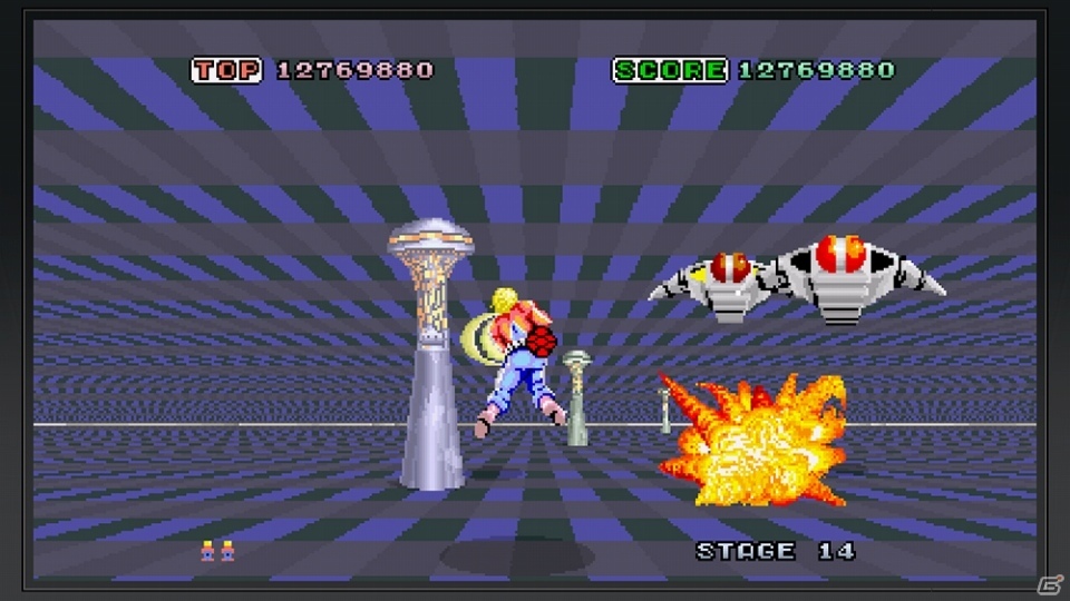 「SEGA AGES スペースハリアー」コマイヌが守ってくれる新モード「コマイヌ・バリア・アタック」を紹介！の画像2