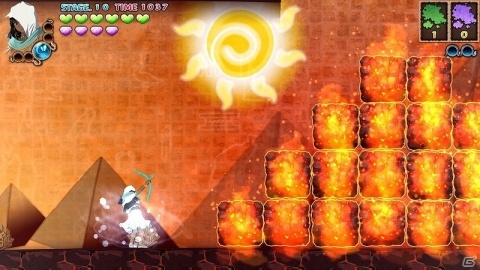 Switch「ゴッド・オブ・ウォール 魔宮の秘宝」が7月4日に配信！壁画を剥がしたり修復しながら進む横スクロールアクションの画像4