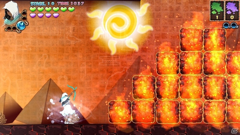 Switch「ゴッド・オブ・ウォール 魔宮の秘宝」が7月4日に配信！壁画を剥がしたり修復しながら進む横スクロールアクションの画像4