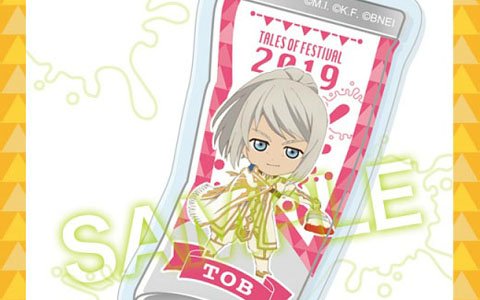 「テイルズ オブ」のキャラクターたちが絵具風のアクリルチャームになって登場