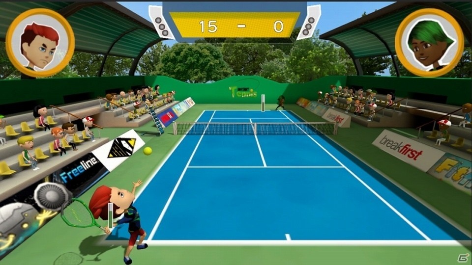 最大8人でのトーナメント大会も楽しめる「わいわい！ナイスショットテニス」がSwitchで配信！の画像1