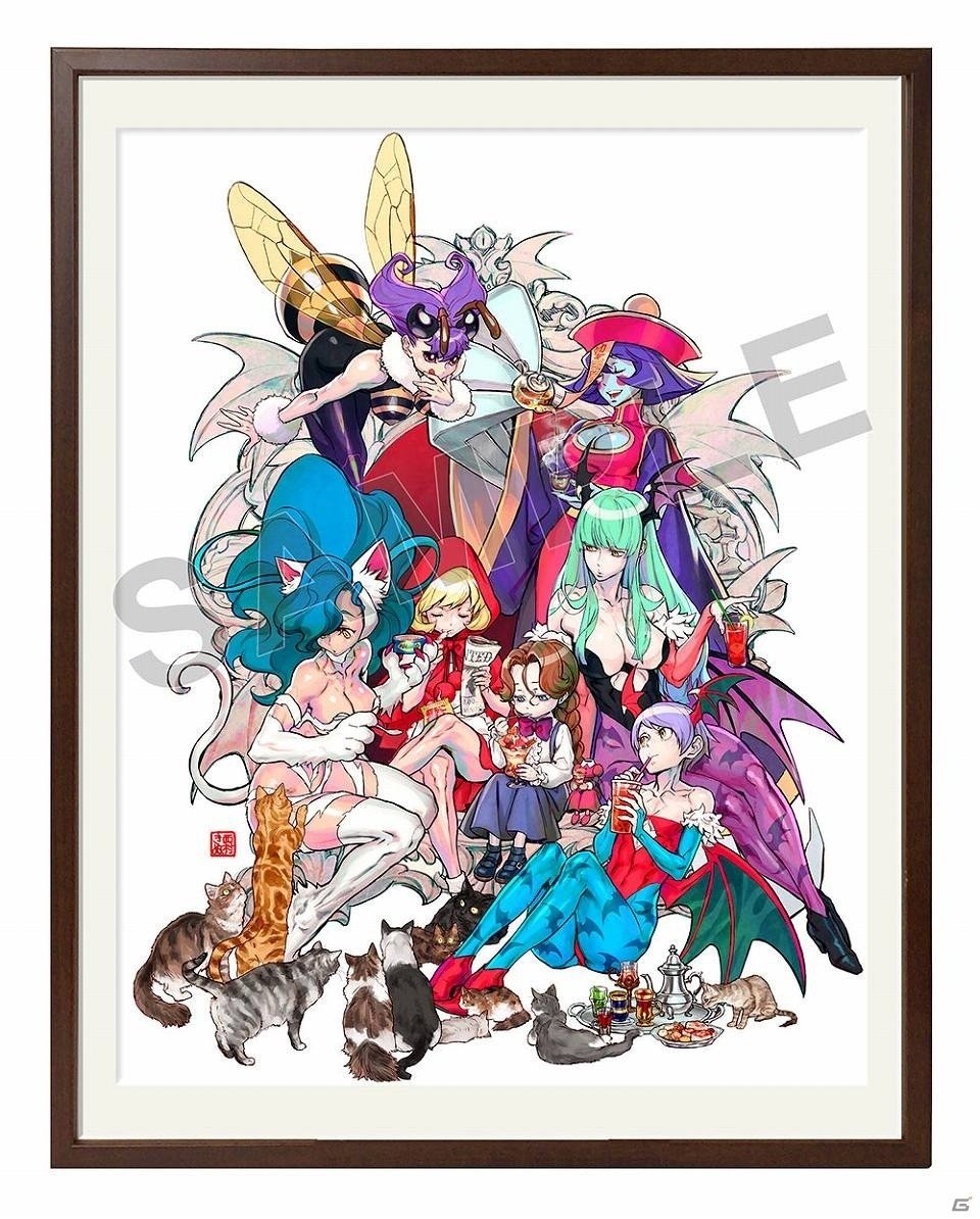 ヴァンパイア セイヴァー」に登場するモンスターの女子会が描かれた