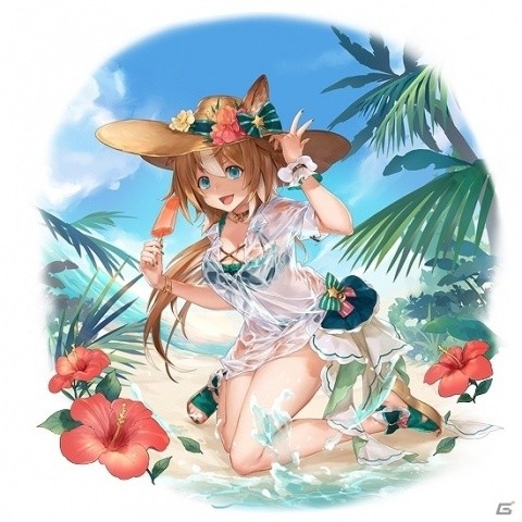 「幻獣契約クリプトラクト」水着姿のサシャ、エーゼルワルト、コーギーが登場！「サマーキャンペーン」が開催の画像4