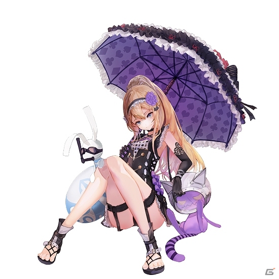 幻獣契約クリプトラクト」水着姿のサシャ、エーゼルワルト、コーギーが