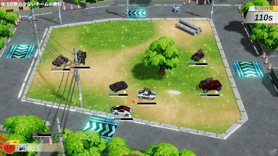 最大4人で遊べるカーバトルロイヤル「バトル＆クラッシュ」がSwitch向けに本日配信！の画像4
