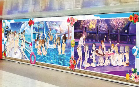 「スクールガールストライカーズ2」7月31日より全国6都市7か所の主要駅構内に大型壁面ポスターが登場！