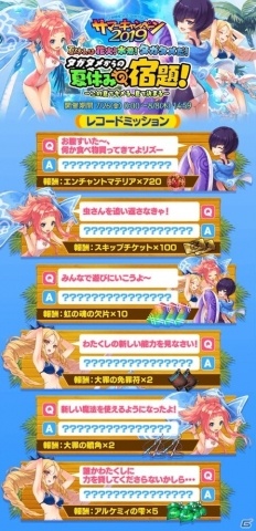 「誰ガ為のアルケミスト」ミッションを達成して様々な報酬をゲット！「サマーキャンペーン 2019」が開催の画像6