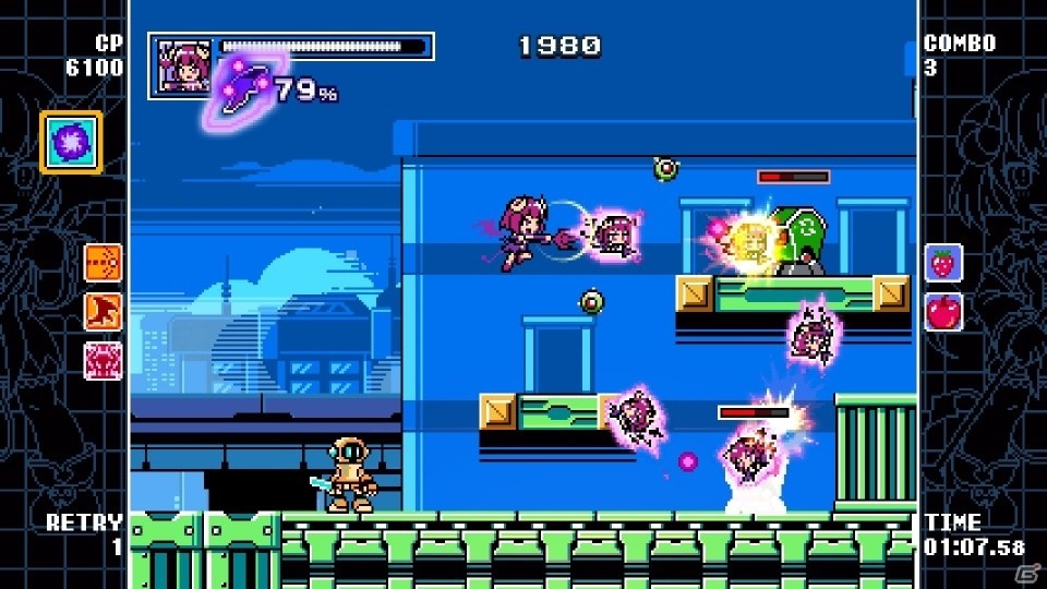 PC版「マイティガンヴォルト バースト」がSteamにて配信！DLCのキャラクター・えころをゲーム本体に収録の画像12