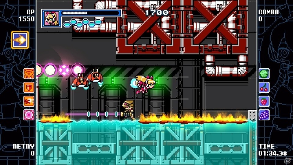PC版「マイティガンヴォルト バースト」がSteamにて配信！DLCのキャラクター・えころをゲーム本体に収録の画像15