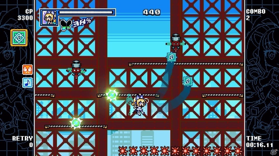 PC版「マイティガンヴォルト バースト」がSteamにて配信！DLCのキャラクター・えころをゲーム本体に収録の画像17