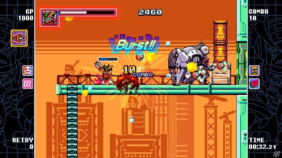 PC版「マイティガンヴォルト バースト」がSteamにて配信！DLCのキャラクター・えころをゲーム本体に収録の画像9