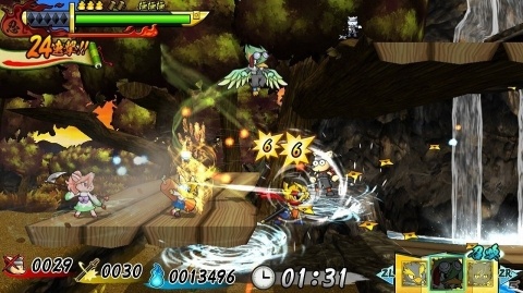 Switch「忍スピリッツS 真田獣勇士伝」が本日配信！全方位から襲いかかる徳川忍者軍団を打ち倒す忍者アクションの画像2