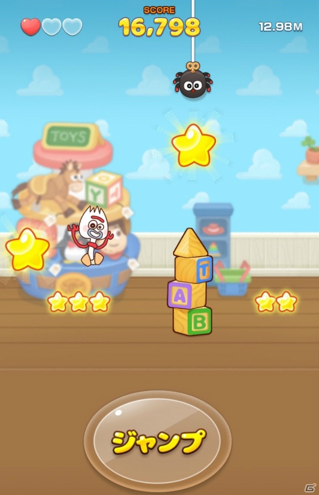LINEで遊べるミニゲーム「ピクサー タワー★フォーキー ラン」が配信開始！の画像2