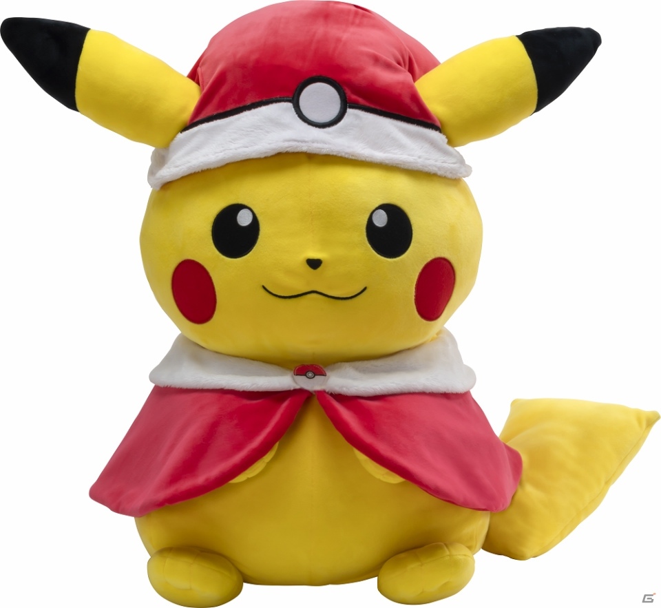 「むぎゅむぎゅっとつつまれぬいぐるみ おっきなピカチュウ サンタ ver.」がタカラトミーモール限定で予約開始！の画像3