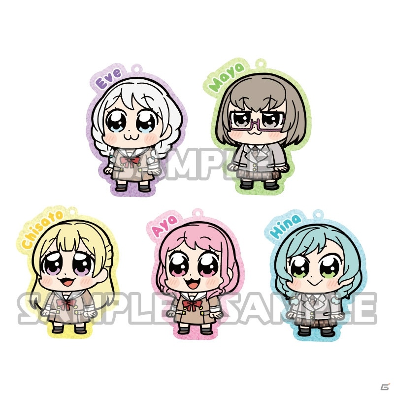 大川ぶくぶ氏と「バンドリ！」がコラボ！ラバーストラップやアクリルキーホルダーが登場の画像15