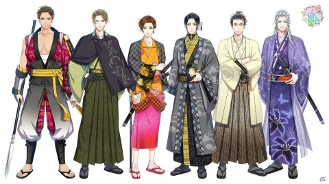 「恋愛幕末カレシ～時の彼方で花咲く恋～」新キャラ6人のビジュアルと声優陣が一挙公開！の画像1