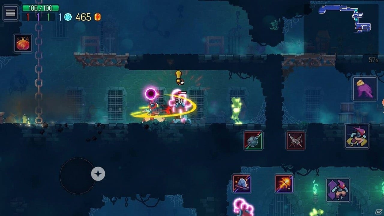 iOS版「Dead Cells」が本日配信！敵に何度も倒されながら進む怒涛の横スクロールアクションの画像2