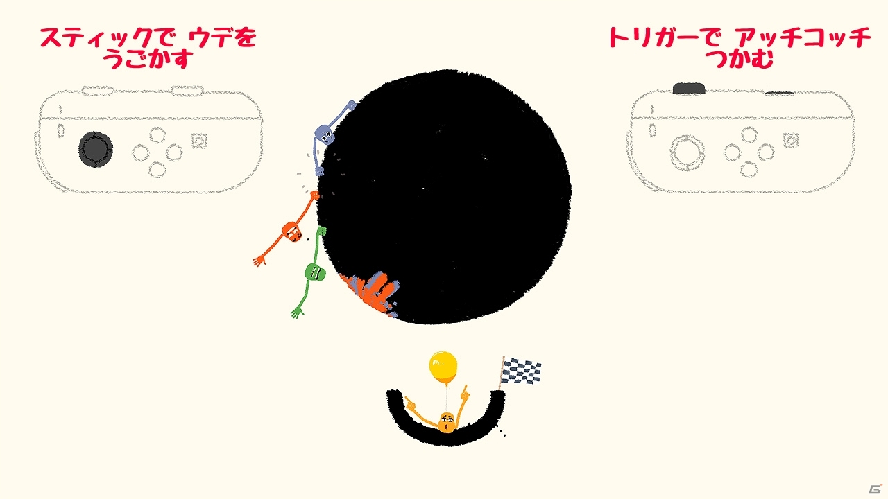 Switch/Steam「Heave Ho」が本日配信！みんなで手をつないでゴールを目指す協力型アクションゲームの画像5