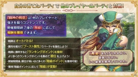 「VALKYRIE ANATOMIA -THE ORIGIN-」他プレイヤーのパーティと対戦できる新コンテンツ「闘神の戦庭」が追加！の画像1