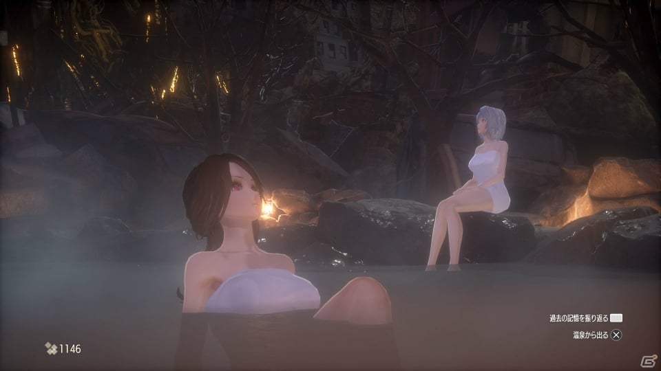 「コードヴェイン」拠点から利用できる施設「温泉」のフィールドアートとスクリーンショットが公開の画像9