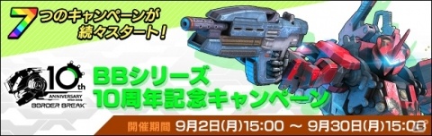 PS4版「ボーダーブレイク」でシリーズ10周年を記念した7つのキャンペーンが開催！AC版オペレーターのフィオナも登場の画像1