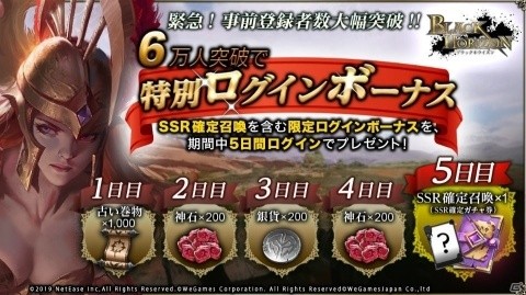 「ブラックホライズン -Black Horizon-」の事前登録者数が5万人を突破！新たな特別報酬が追加の画像3