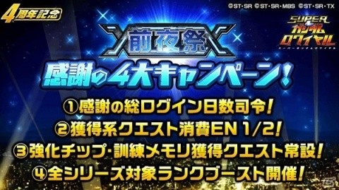 「スーパーガンダムロワイヤル」過去の熱源祭限定機体をゲットしよう！イベント「4周年前夜祭」が開催の画像3