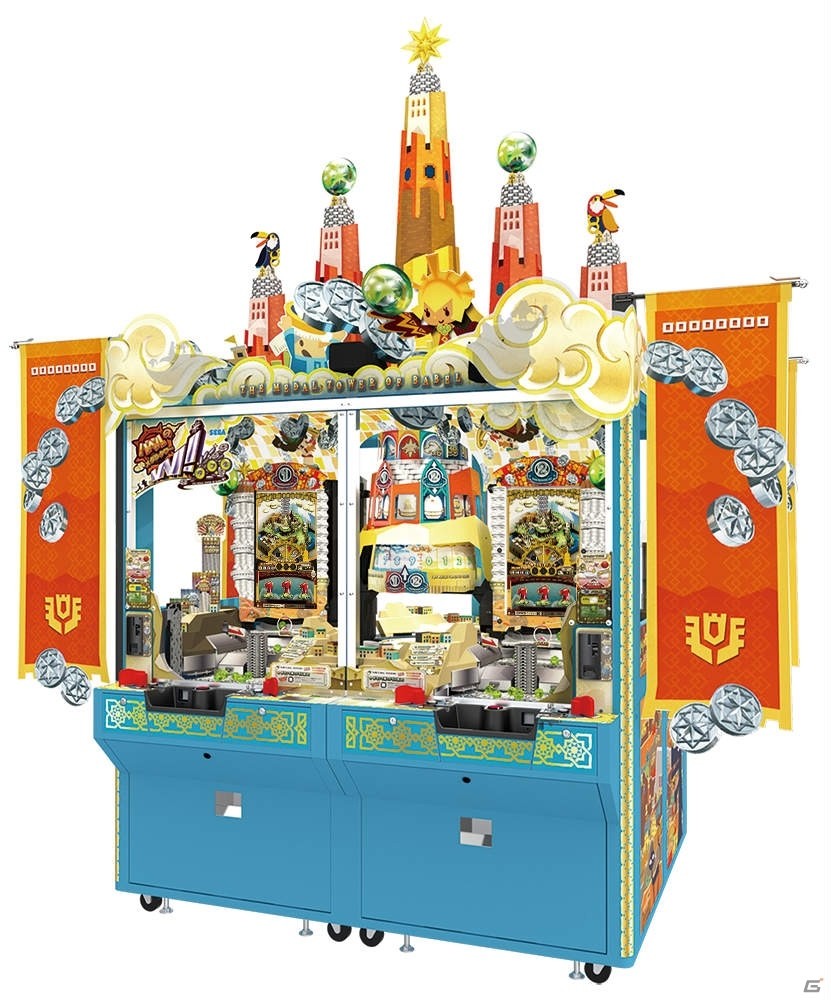 メダルゲーム　バベルのメダルタワー　サテライト抽選 メダルプッシャーゲーム「バベルのメダルタワーW！」が本日より全国で