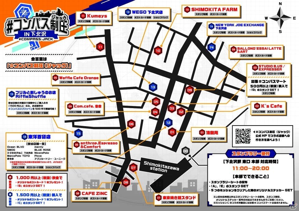 「#コンパス～戦闘摂理解析システム～」店舗回遊型のスタンプラリーイベント「#コンパス制圧 IN 下北沢」が開催！の画像6