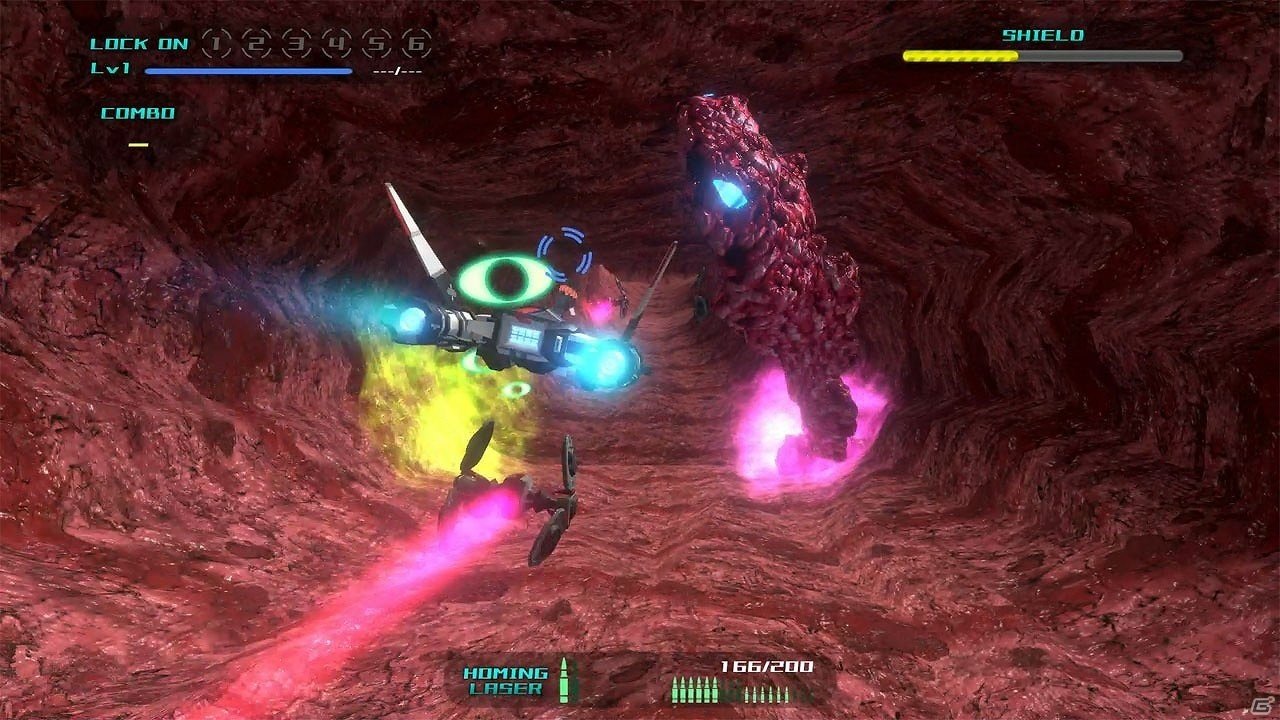 Switch「フライングガール ストライカー」の発売日が9月26日に決定！大胆なカメラワークが特徴の3DSTGの画像5