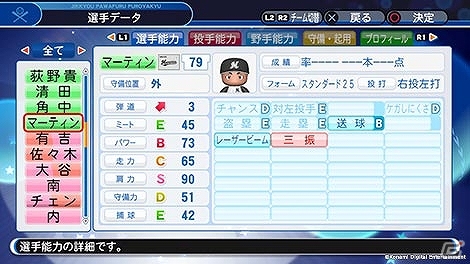 「プロ野球スピリッツ2019」、「実況パワフルプロ野球2018」、Switch「実況パワフルプロ野球」に2019年7月末時点の選手が追加！の画像37