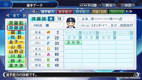 「プロ野球スピリッツ2019」、「実況パワフルプロ野球2018」、Switch「実況パワフルプロ野球」に2019年7月末時点の選手が追加！の画像48