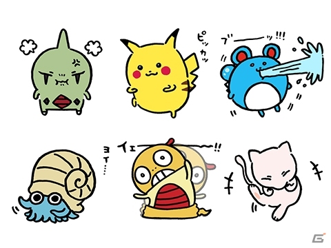 自由すぎるポケモンたちが動きまくるLINEスタンプ第2弾「24じ