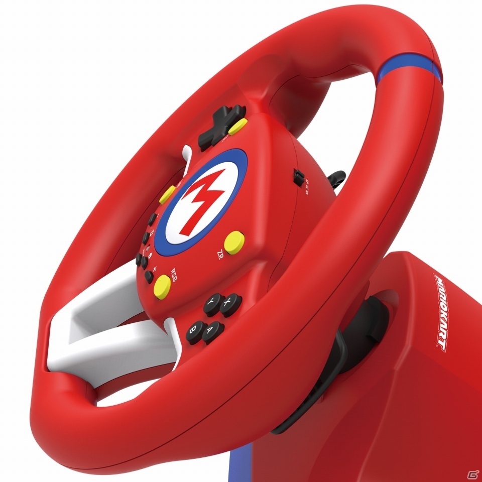 Switchで使用できる「マリオカート」仕様のステアリング型コントローラー2種が11月に発売！の画像3