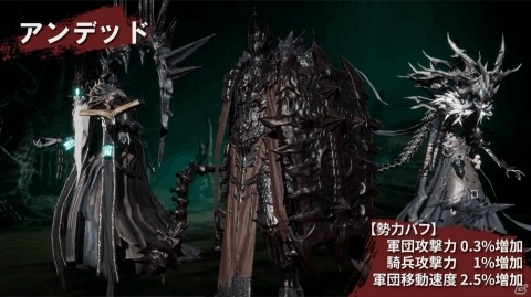「ラストキングス」勢力紹介動画の第1弾が公開！オークやアンデッド、龍人が登場の画像13