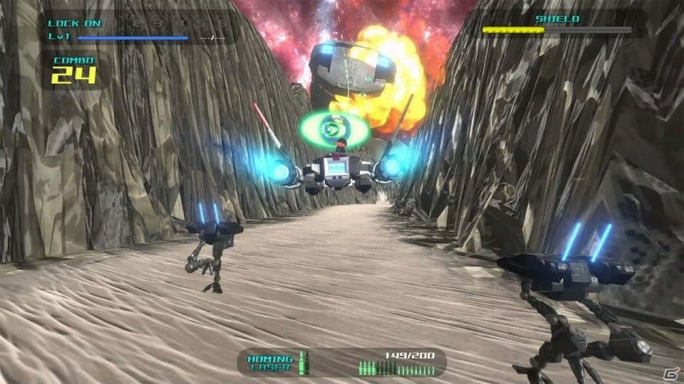 Switch「フライングガール ストライカー」が本日配信！機銃と誘導レーザーを駆使して戦う3DSTGの画像3