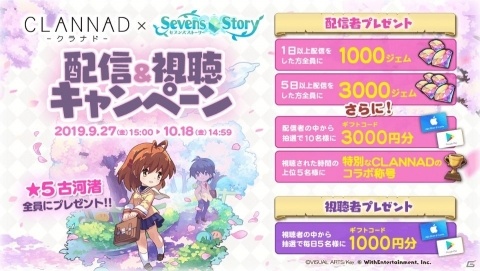 「セブンズストーリー」×「CLANNAD -クラナド-」コラボイベントが開始！記念TVCMも公開の画像6