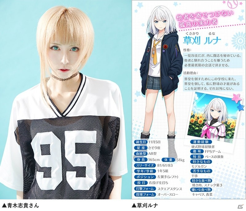 「八月のシンデレラナイン」青木志貴さん演じる「草刈ルナ」がガチャに初登場！サイン入りグッズが当たるキャンペーンもの画像1
