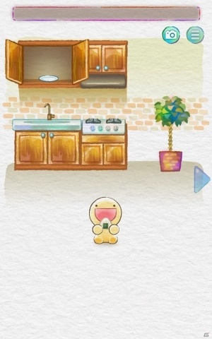 iOS/Android「ぺこぺこモグモグSOS」が配信！不思議な生き物“ふにゃもらけ”に食べ物をあげる脱出ゲームの画像12