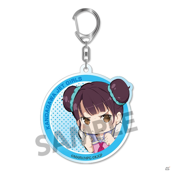 「神田川JET GIRLS」より早くもグッズ化！B2タペストリー、アクリルキーホルダー、アクリルフィギュア、缶バッジコレクションが登場の画像12