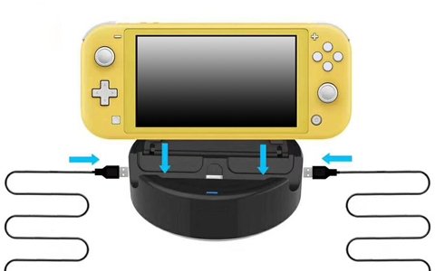 Switch Lite用2ポートUSB充電スタンドが12月上旬に発売！充電しながらコントローラーを接続可能