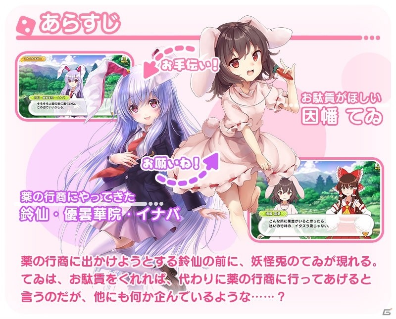東方キャノンボール 新ストーリークエスト 9編 兎印の素敵な薬屋さん が本日より配信 の画像 ゲーム情報サイト Gamer