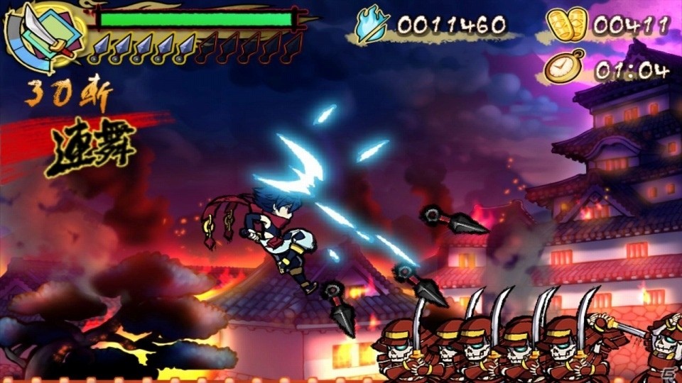 Switch「退魔忍法帖～妖怪地獄変～」が10月31日に配信！次々と迫る妖魔の大軍と戦う忍者活劇アクションの画像4