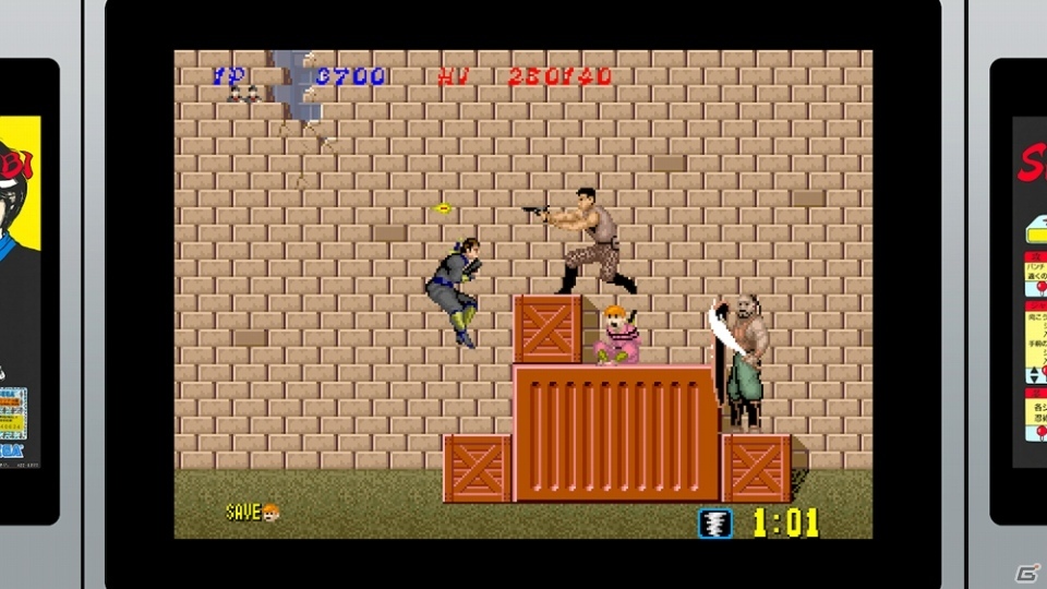 Switch「SEGA AGES SHINOBI 忍」の配信日が10月31日に決定！ゲームセンターの雰囲気を味わえるモードが搭載の画像2