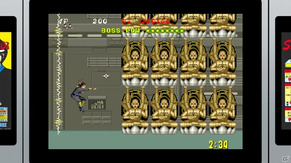 Switch「SEGA AGES SHINOBI 忍」の配信日が10月31日に決定！ゲームセンターの雰囲気を味わえるモードが搭載の画像3